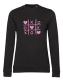 Noughts & Crosses Heart Ladies' Sweatshirt