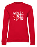 Noughts & Crosses Heart Ladies' Sweatshirt