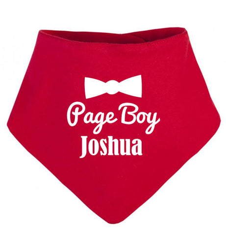 Personalised Page Boy Bandana Bib