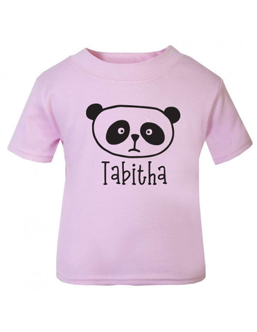 Personalised Panda Baby T-Shirt