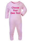 Personalised Text Sleepsuit