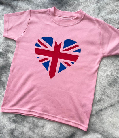 Union Jack Heart Kids' T-Shirt