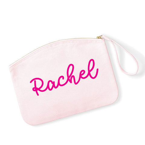 Personalised Name MakeUp Wristlet Bag