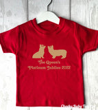 Queen's Corgis Jubilee Baby T-Shirt