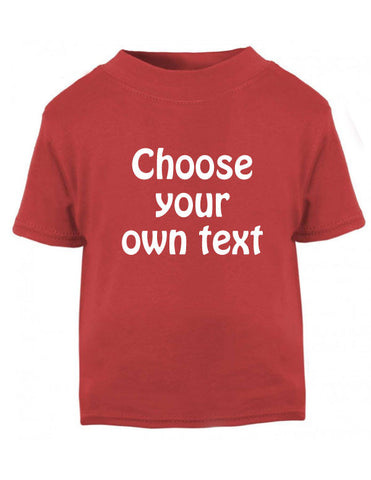 Personalised Text Baby T Shirt