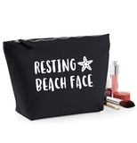 Resting Beach Face Funny MakeUp Bag