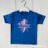 Split Letter Personalised Baby T Shirt