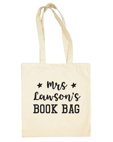 Personalised Teacher Book Bag