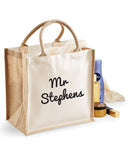 Personalised Teacher Jute Bag