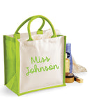 Personalised Teacher Jute Bag