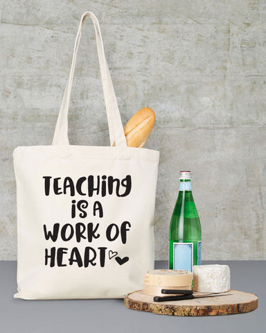 Teaching is a Work of Heart Bag