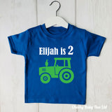 Tractor Personalised Birthday T Shirt