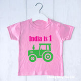 Tractor Personalised Birthday T Shirt