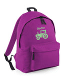 Personalised Tractor Backpack