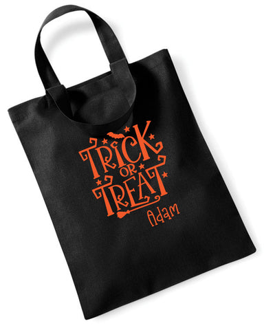 Personalised Halloween Trick or Treat Bag