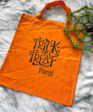Personalised Halloween Trick or Treat Bag