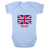 Personalised Union Jack Baby Grow