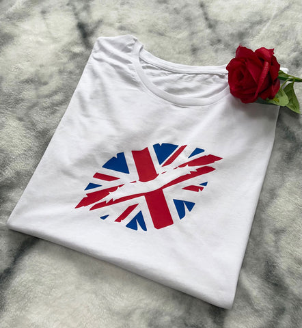 Union Jack Lips Women's T Shirt