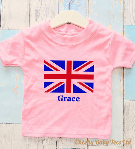 Personalised Union Jack Kids' T-Shirt