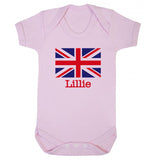 Personalised Union Jack Baby Grow