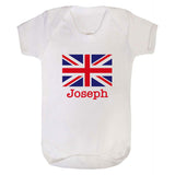 Personalised Union Jack Baby Grow