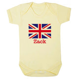 Personalised Union Jack Baby Grow