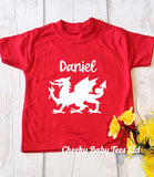 Personalised Welsh Dragon T-Shirt