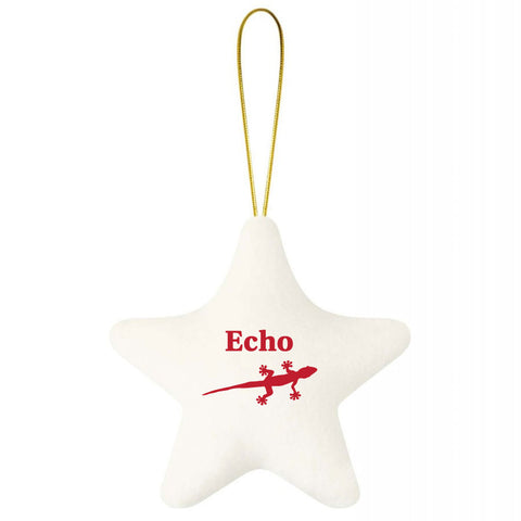 Personalised Gecko Star Xmas Decoration