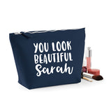 Personalised You Look Beautiful Make Up Bag