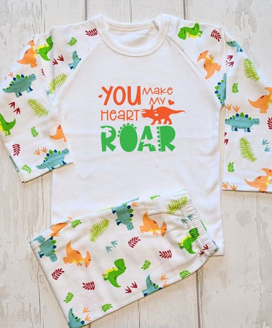You Make My Heart Roar Dino Pyjamas